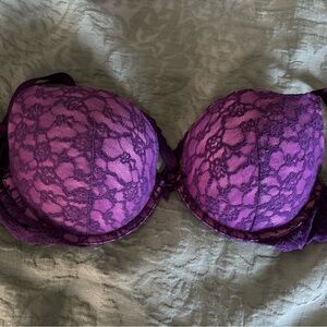Victoria's Secret Deep Purple Lace Bra